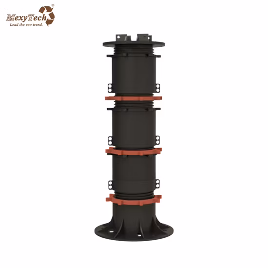 Aluminum Joist Plastic Adjustable Bearing Pedestal Supporting Base to Raise Marble and Decking Board
