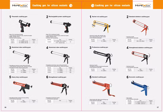 Pistola de calafateo con varilla de trinquete, herramienta profesional para pistola de calafateo para construcción