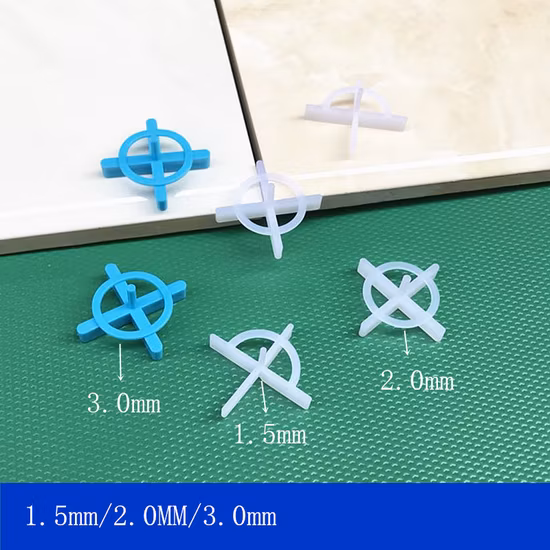 Venta al por mayor de fábrica, los mejores espaciadores cruzados de cerámica para piso y pared, sistema de nivelación, espaciador de azulejos de plástico, 100 Uds.