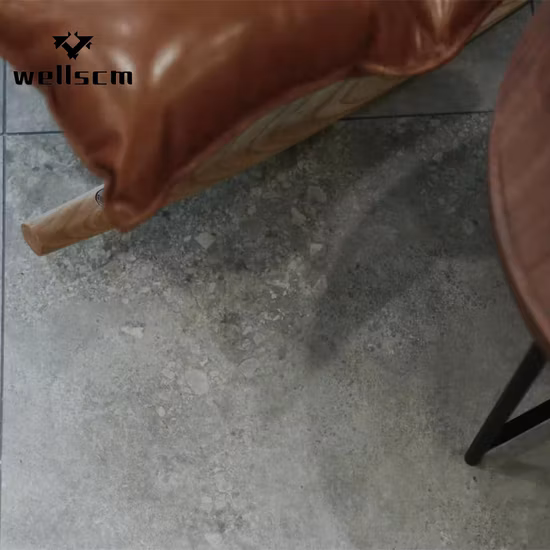Baldosas de porcelana de cerámica de mármol gris 60X60 para el piso de la sala de estar de la casa